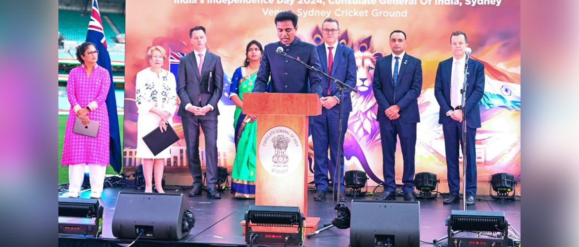  Dr. S. Janakiraman, Consul General of India in Sydney hosted a grand reception at the Sydney Cricket Ground on 15 August 2024, celebrating India’s 78th Independence Day. The event was attended by the Hon’ble Governor, Premier, Multicultural Minister, Opposition Leader of New South Wales, and other notable figures from various sectors.