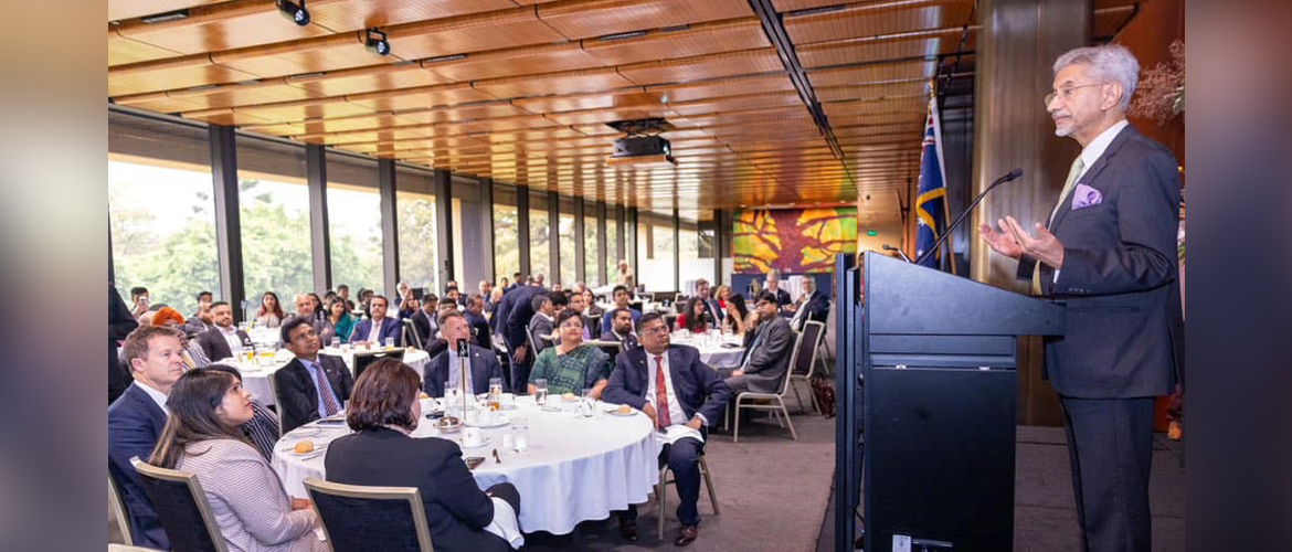  EAM Dr. S. Jaishankar spoke at a community event at the NSW Parliament in Sydney on 7 November 2024 and engaged with members of the diaspora, MPs, and friends of India.