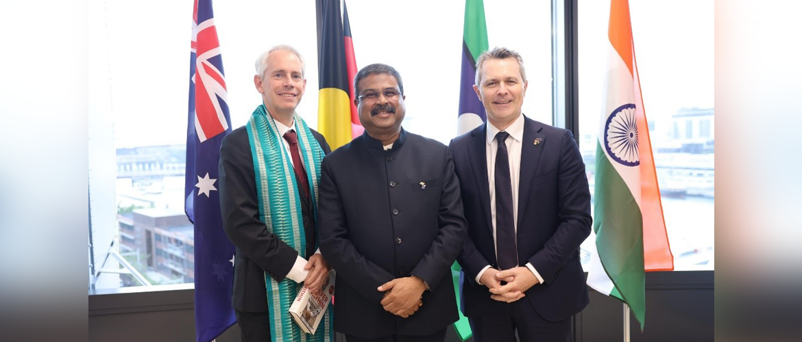  Education Minister Dharmendra Pradhan held discussions with Education Ministers of Australia Jason Clare MP and Andrew Giles to strengthen and enhance the bilateral partnership across all levels of education on 26 October 2024 in Sydney.