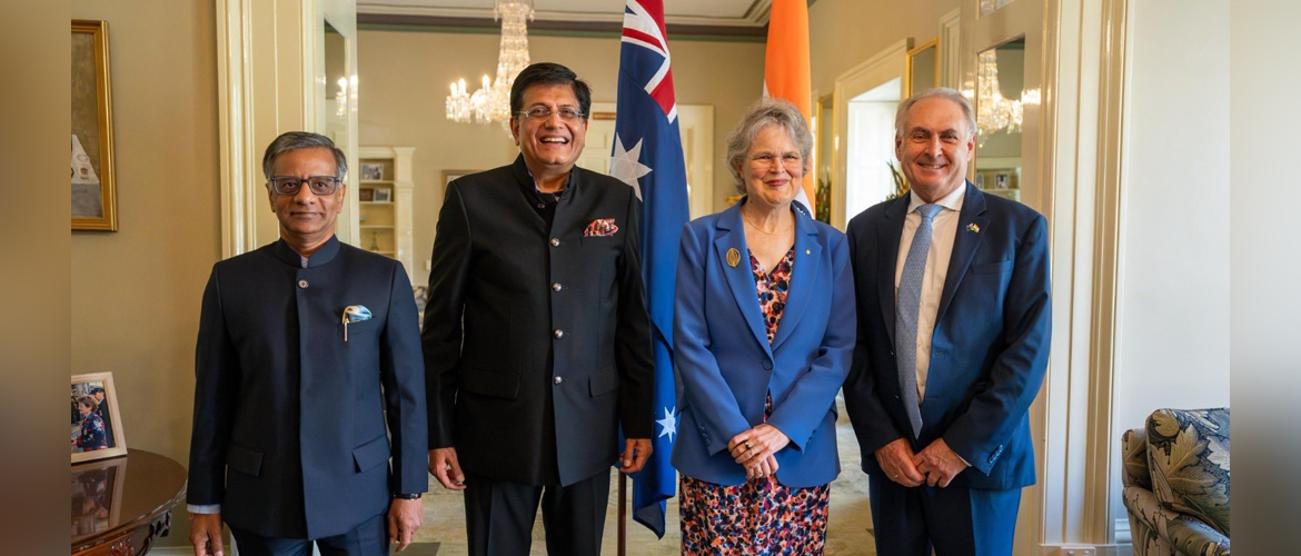  Minister of Commerce and Industry, Government of India, Mr. Piyush Goyal, met with H.E. Frances Adamson AC, Governor of South Australia, and Minister Don Farrell, Minister for Trade and Tourism on 24 September 2024 in Adelaide. They engaged in an insightful discussion on the robust and flourishing India-Australia partnership.