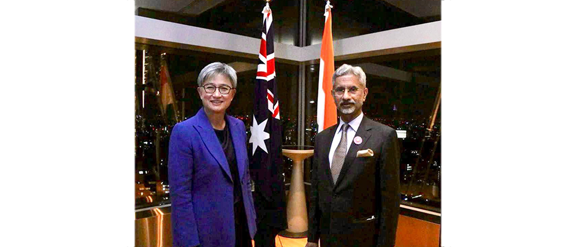  Hon. External Affairs Minister, Dr. S. Jaishankar with Hon. Penny Wong, Minister of Foreign Affairs of  Australia at Quad Summit, Tokyo