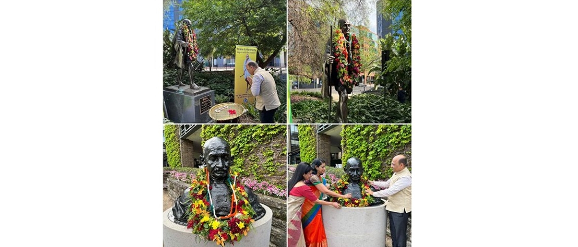  Celebration of 153rd Gandhi Jayanti at Jubilee Park and UNSW