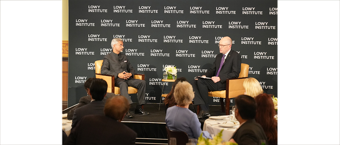  Hon'ble EAM in conversation at Lowy Institute, Sydney